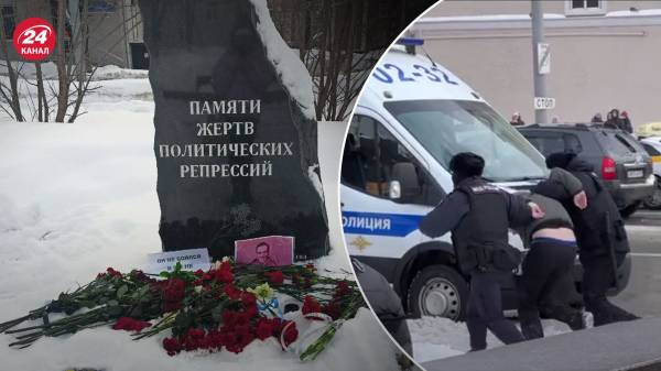 Скорби нет места: в Москве жестко задерживают тех, кто пришел почтить память Навального
