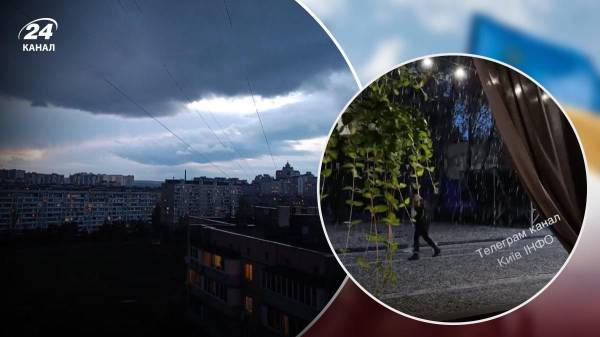 “Белые мухи налетели – все вокруг стало белым”: Киев засыпало градом за несколько секунд