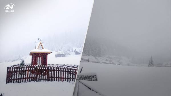 Высокогорье Карпат в апреле замело снегом: фото зимней сказки