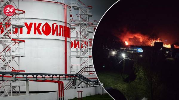 Сбивали дроны нефтебазой: в Смоленской области после атаки дронов возник масштабный пожар