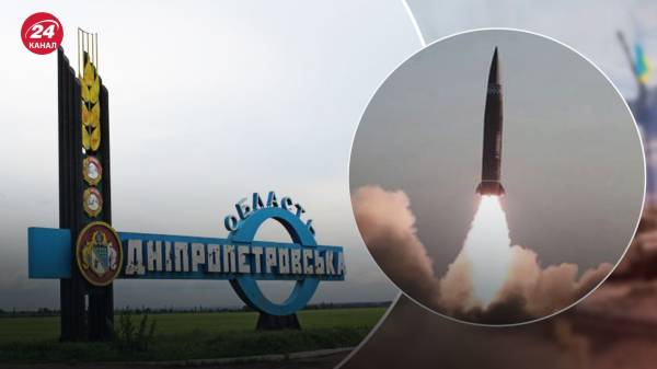 Под Днепром из-за обломков сбитой ракеты вспыхнул пожар