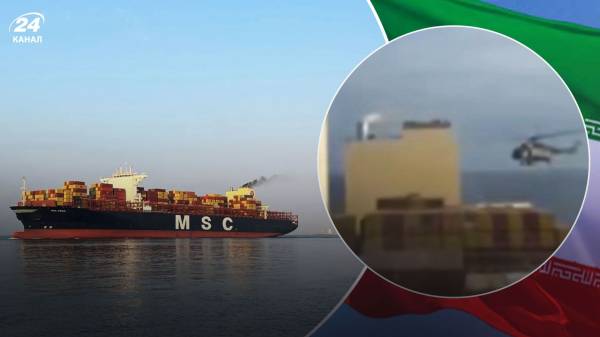 Иран захватил израильский танкер в Ормузском проливе: момент попал на видео