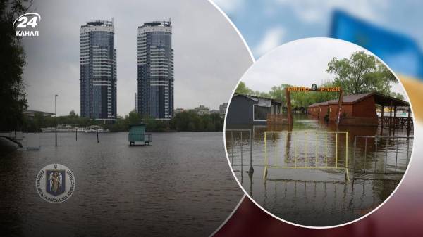 Вода достигла рекордной отметки: в весеннем Киеве Днепр вышел из берегов