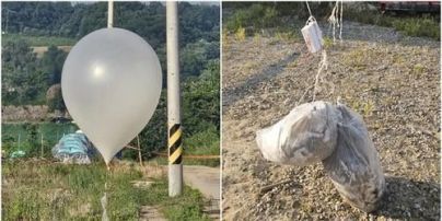 КНДР атакувала Південну Корею повітряними кулями зі сміттям та фекаліями, фото