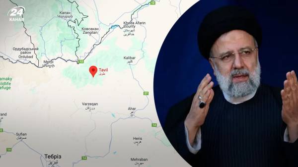 Где разбился самолет президента Ирана Ибрагима Раиси: показываем место авиакатастрофы на карте