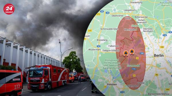 Берлин накрыло едким дымом: горит завод, который может быть связан с IRIS-T