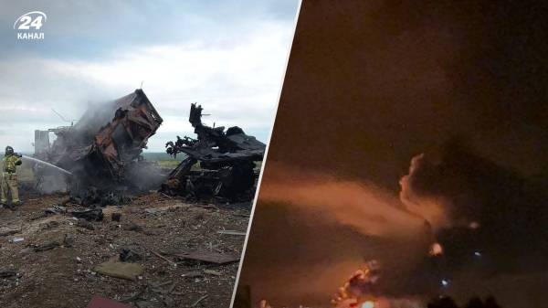 Взрывы и пожар на аэродроме Бельбек: яркие кадры крымского “хлопка”