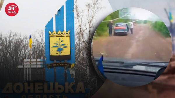 В Донецкой области россияне обстреляли авто с ранеными гражданскими: видео прилета