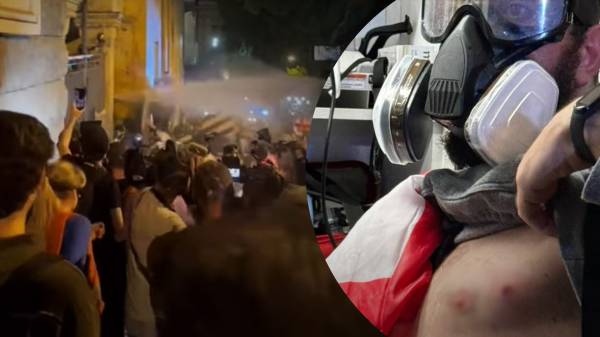 Під час протесту в парламенті Грузії оголосили червоний рівень небезпеки, є поранені
