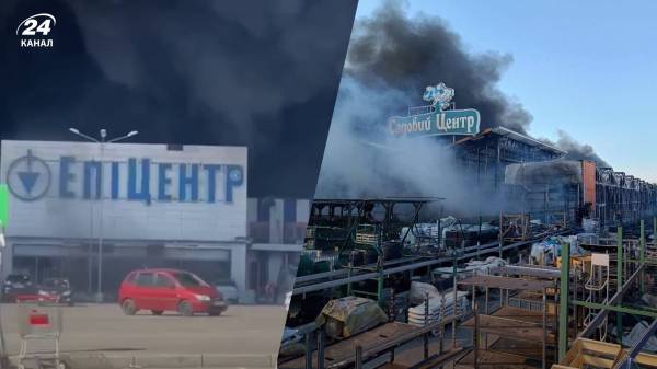 Зеленский показал жуткое видео гипермаркета, который обстреляли россияне в Харькове