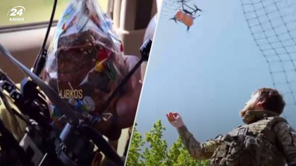 Милость дня: украинские бойцы дронами отправили куличи побратимам в Крынки, – видео