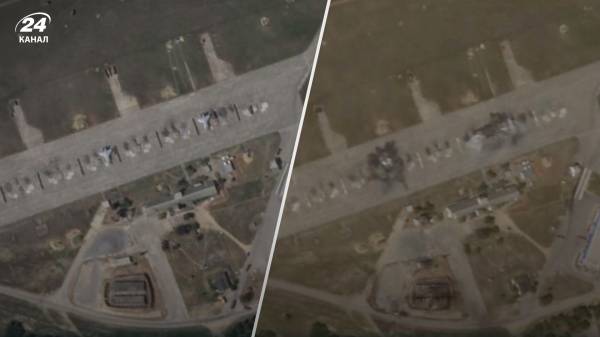 Атака на аэродром Бельбек: журналисты показали спутниковые снимки пораженной авиации