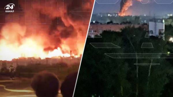 У Нижньому Новгороді палають склади: кадри потужної пожежі