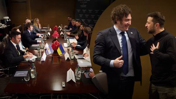 Зеленский встретился с президентом Аргентины на Саммите мира