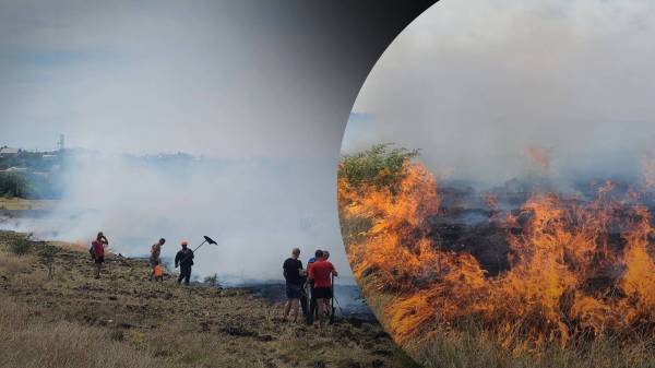 В Крыму масштабный пожар: огонь может достичь аэродрома Бельбек