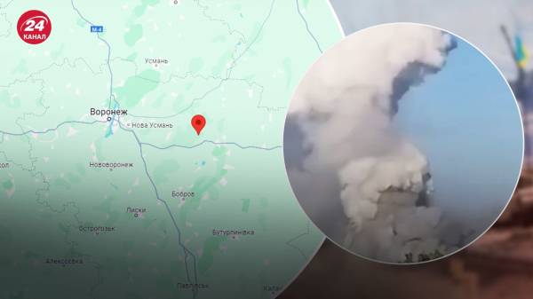 Дым видно за десятки километров: показываем на карте, где дроны СБУ поразили склад боеприпасов