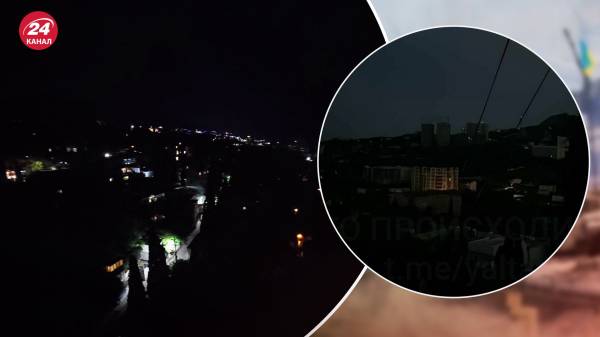 Чорні кримські ночі: Алушта залишилася без світла, у центрі Ялти також зникала електрика