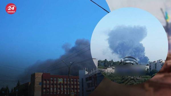 В центре Курска – масштабный пожар: вероятно, там пылает военная база