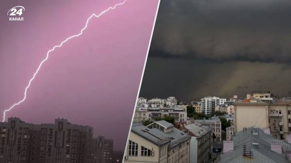 Блискавки, зливи та шквальний вітер: Москву накрив потужний ураган