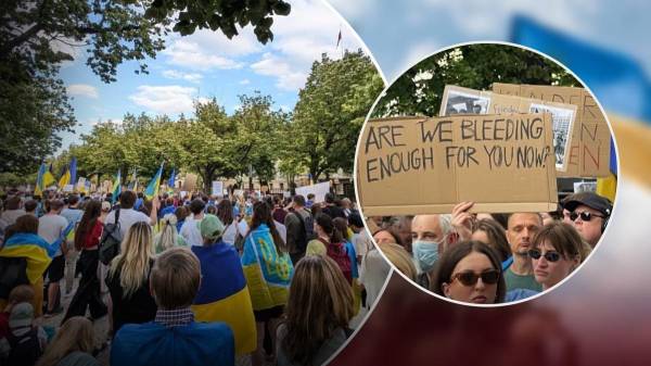 В Германии прошла акция в поддержку “Охматдета”: почему полиция запретила речи на украинском