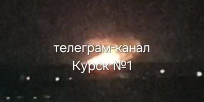 Після атаки БпЛА – у Курській області РФ пожежа “на одному з об’єктів”