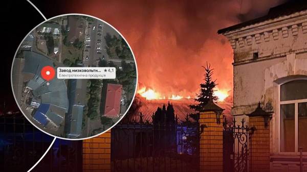 Пожежа в Коренево на заводі, який атакували дрони: показуємо на карті розташування підприємства