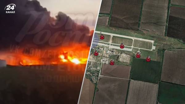 У Ростовській області палає аеродром Міллерово: супутникові фото та видовищне відео