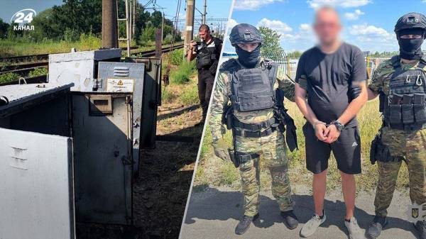 Задержаны диверсанты, которые по заказу спецслужб России сожгли железнодорожный релейный шкаф в Киеве