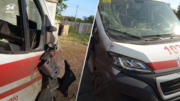 Россияне атаковали дронами карету скорой помощи на Херсонщине: есть пострадавший