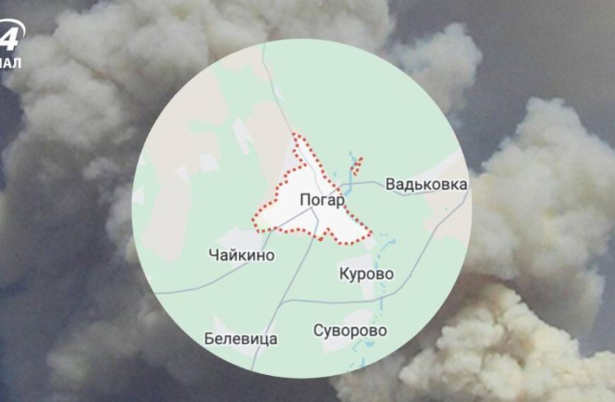 Де розташований Погар: показуємо на карті пункт пропуску, який атакували Повітряні сили