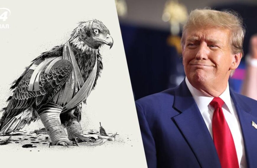 Білоголовий орлан у бинтах: The Economist оприлюднив красномовну обкладинку про США