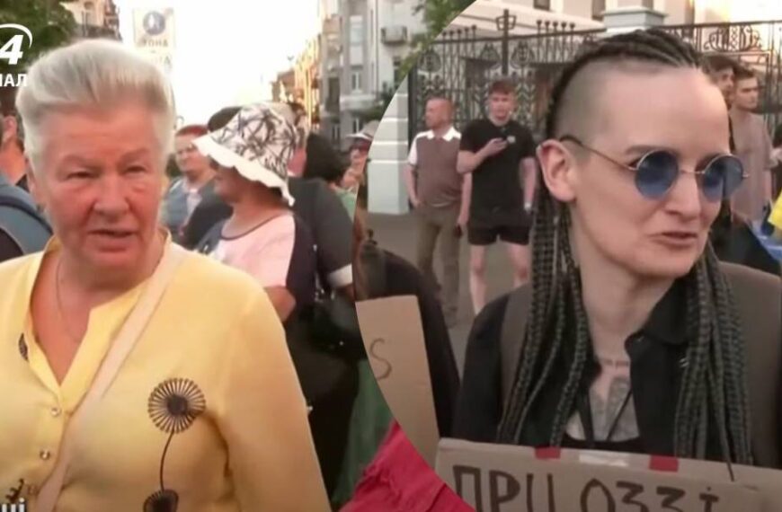 Прийшла і молодь, і старші: репортаж з другого дня мітингів у Києві через закон про НАБУ і САП