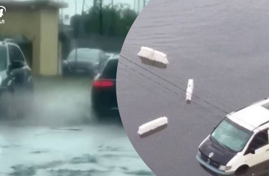 Львів і область накрила злива: дощем затоплені вулиці та автівки