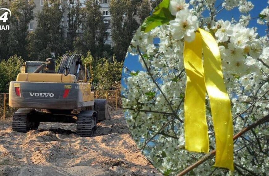Будівництво на місці черешневого раю: росіяни знищують символ Мелітополя