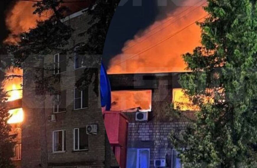 Площа Леніна в диму: під Московою палала місцева адміністрація