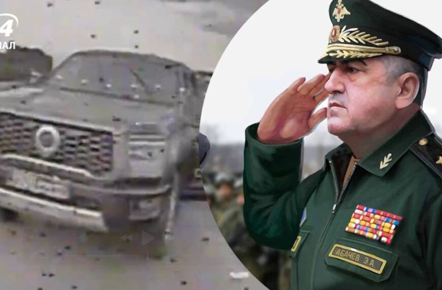 “Генерал вибув з гри”: у ССО показали атаку дрона на машину російського воєначальника Абачева