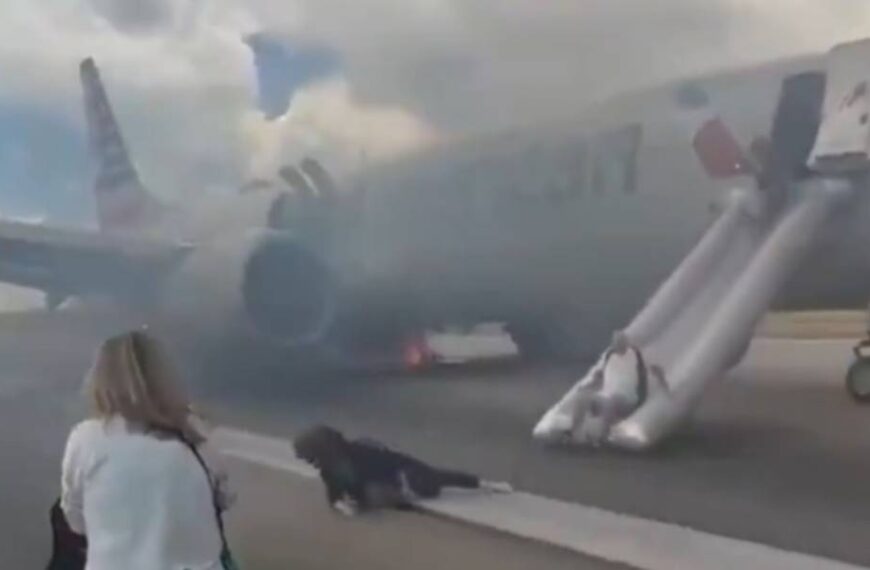 У США під час взльоту загорівся літак зі 179 людьми на борту