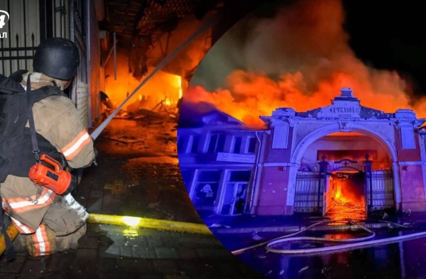 В Одесі палає Привоз, ДСНС намагається врятувати легендарний ринок