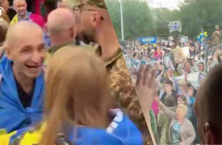 “Тату, тату!”: щемливі перші кадри зустрічі звільнених полонених та їхніх рідних
