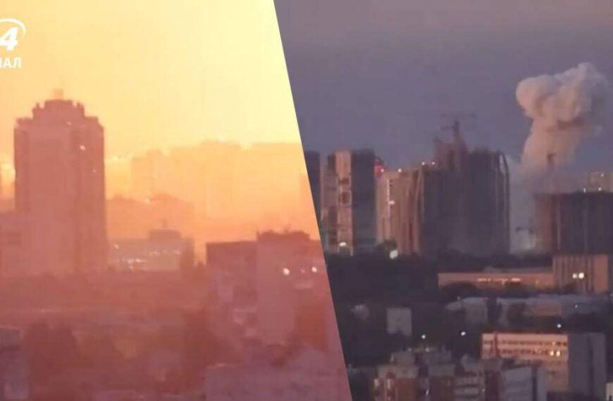 Вибух за вибухом: ЗМІ опублікували кадри нічних ударів по Києву 31 липня