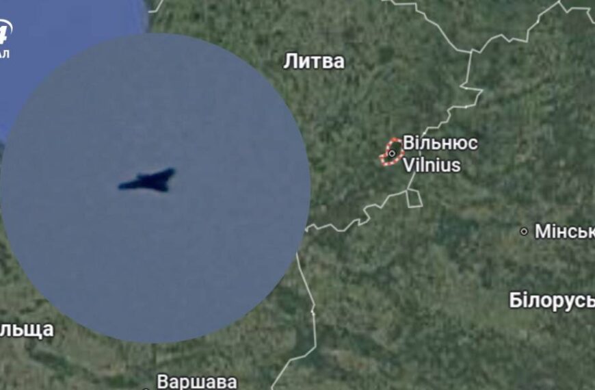 Російський “Шахед” літав біля Вільнюса: у мережі показали відео