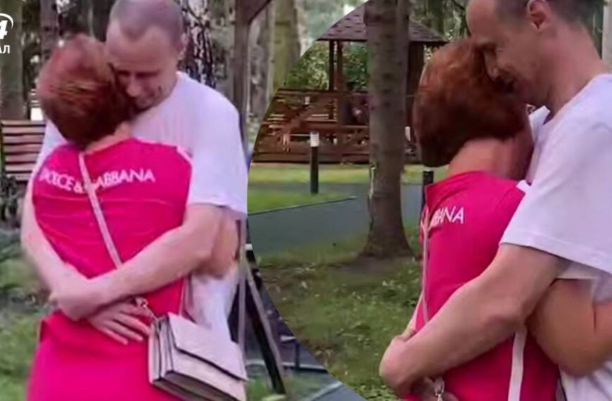 Звільнений з полону захисник Зміїного зустрівся з дружиною: щемливе відео