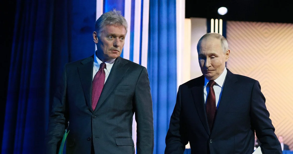 Дмитро Пєсков та Володимир Путін