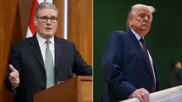 Сер Кір Стармер та Дональд Трамп