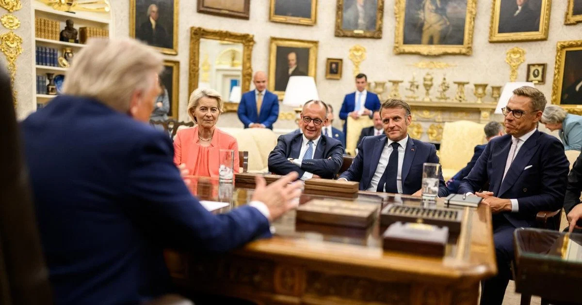 Дональд Трамп та лідери ЄС у Білому домі