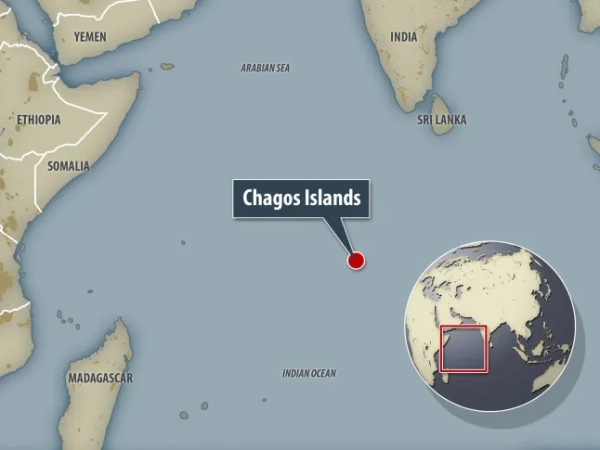Локатор океанських островів Чагос NDIAN