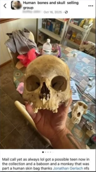 У «будинку жахів» чоловіка заарештували за пограбування могили після «обміну частинами людських тіл через Facebook»