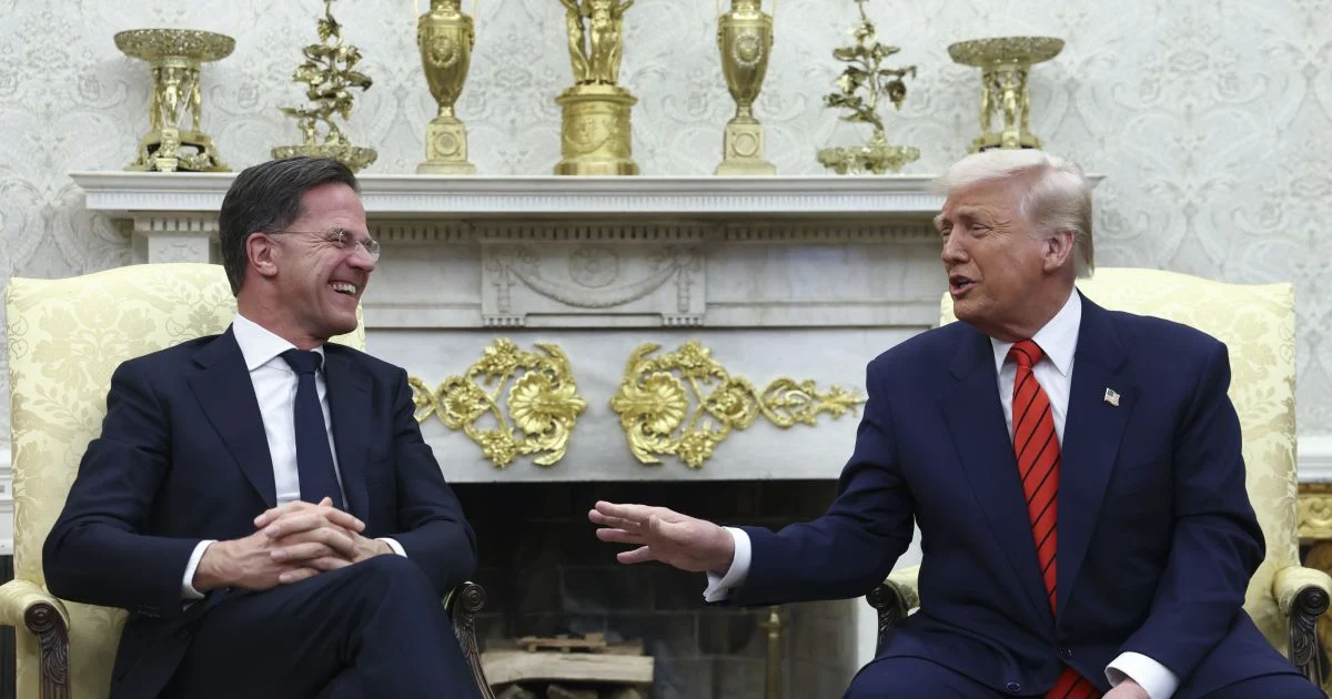 Марк Рютте і Дональд Трамп.