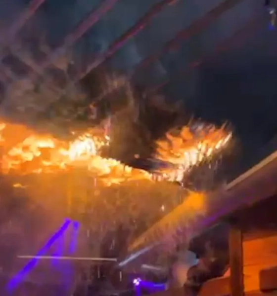 ЗАГУЧЕНИЙ - Точний момент, коли вогонь почав поширюватися стелею швейцарського нічного клубу
