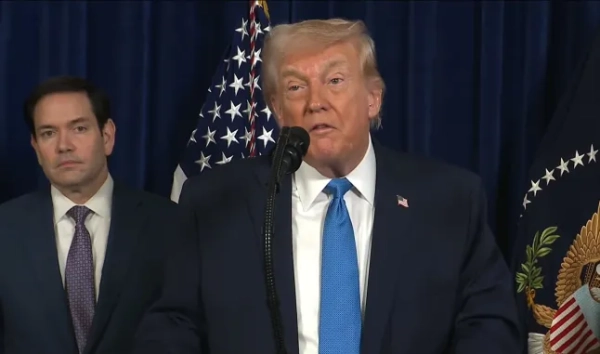 Прес-конференція президента Трампа щодо Венесуели в Мар-а-Лаго, Палм-Біч, Флорида (Фото: Білий дім)